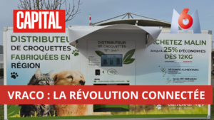 Solution de distribution de vrac connectée Vraco Distribution présentée dans l'émission Capital sur M6 en magasin.